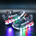 Fashion Sneakers For Children Breathable Lightweight Boys Girls Stylish LED Shoes Light Up Flashing Kids Sneakers